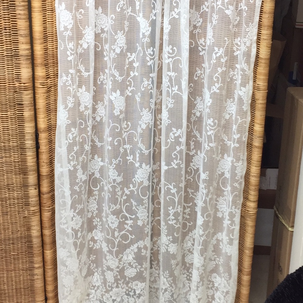 84 inch embroidered panels two panels in total